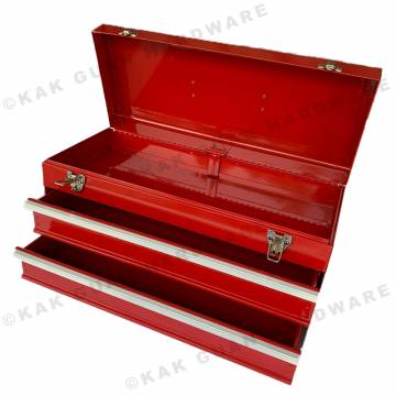 METAL TOOL BOX WITH 2 LAYER DRAWERS